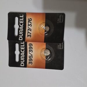 Duracell Silver Button Cell 1.5 V Batteries 377/376 & 395/399